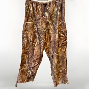 Field & Stream Insulated Cargo Pants Mens Large Camo RealTree Hunting Outdoor
